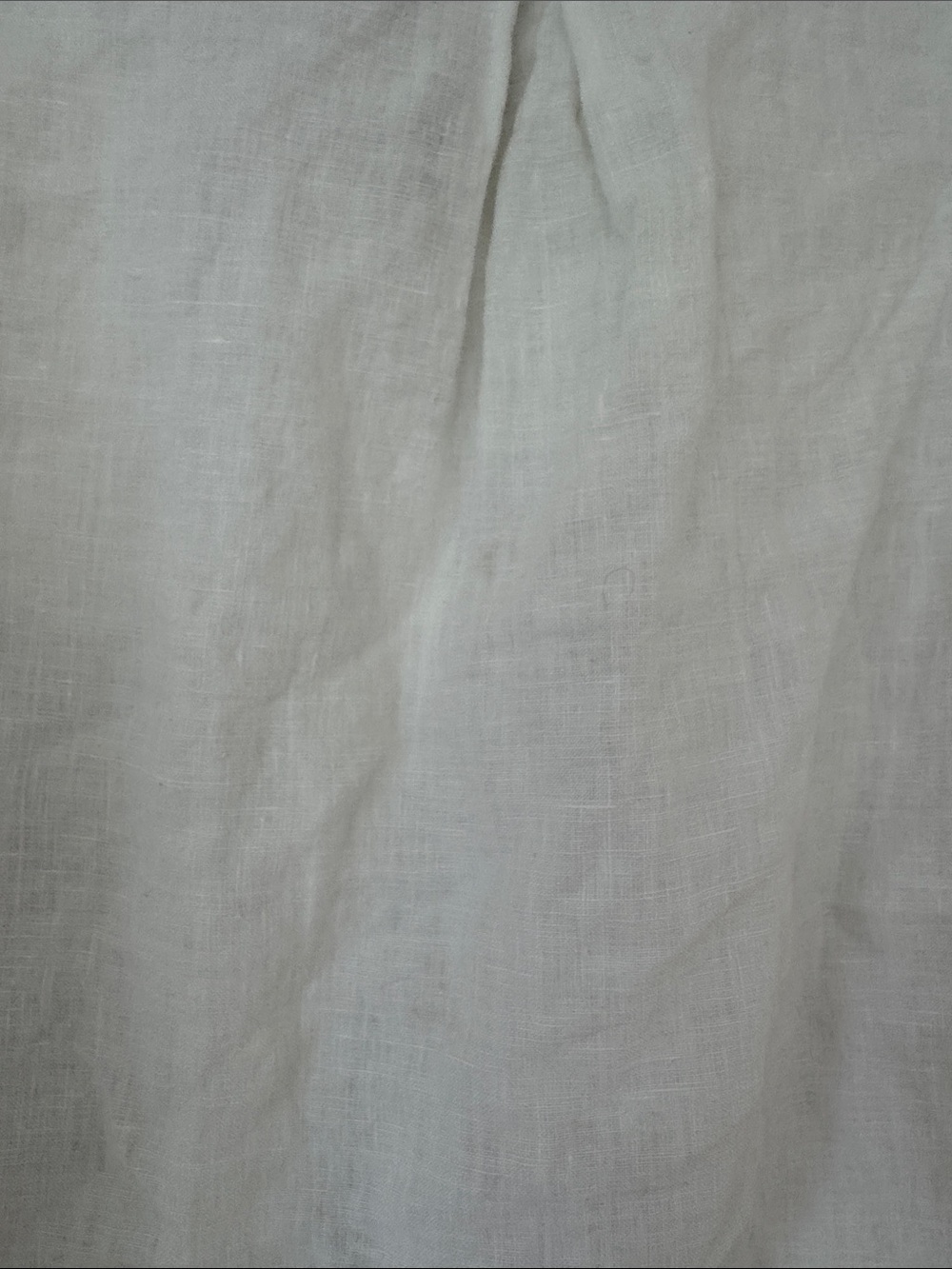DEIJI STUDIO Relaxed White Linen Button-Up Shirt - Picture 5 of 6